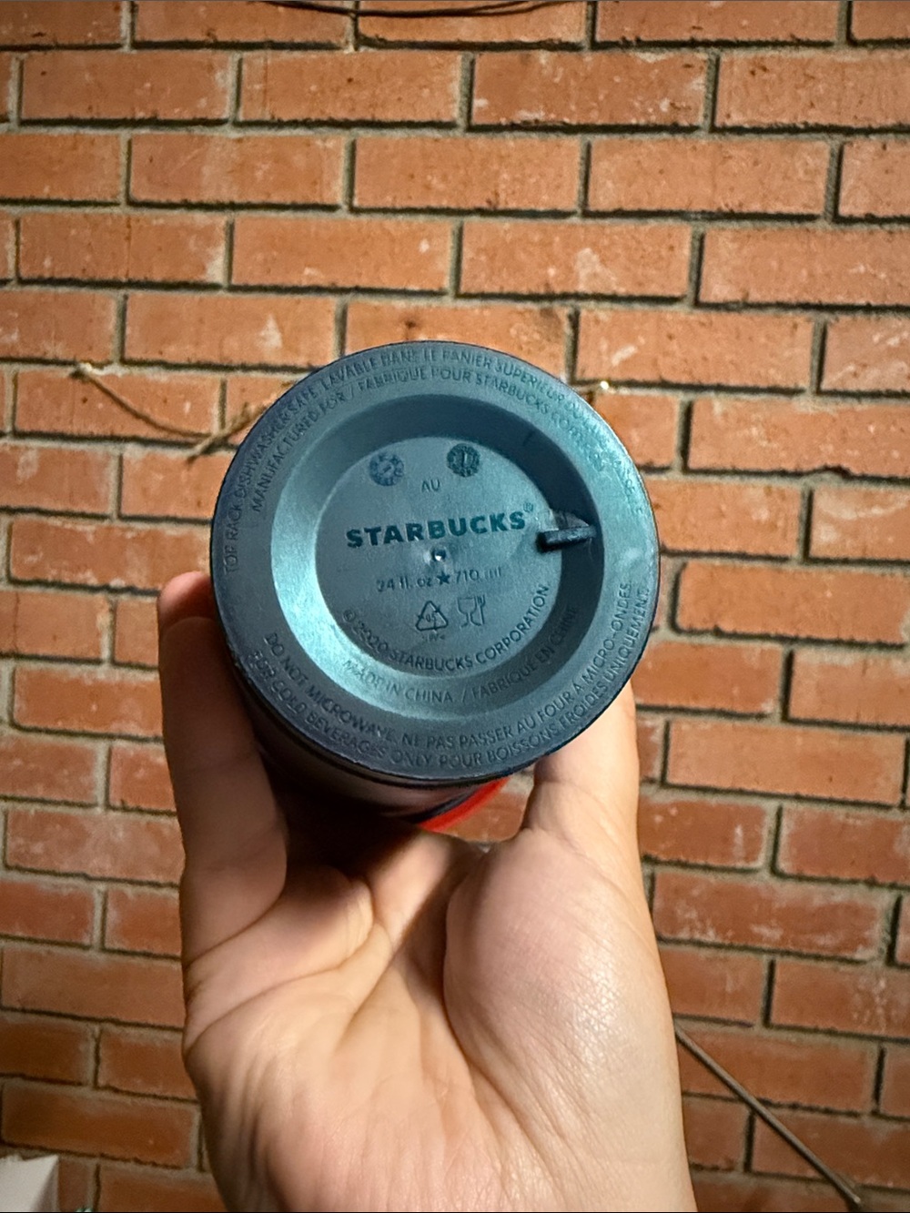 Starbucks 2020 Christmas Candy Cane Dark Green Tumbler Cup - Picture 2 of 2